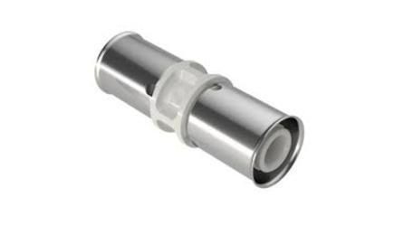 LUVA/UNIAO, PLASTICA, PARA CONEXAO COM CRIMPAGEM, DN 25 MM, EM TUBO PEX PARA INST. AGUA QUENTE/FRIA