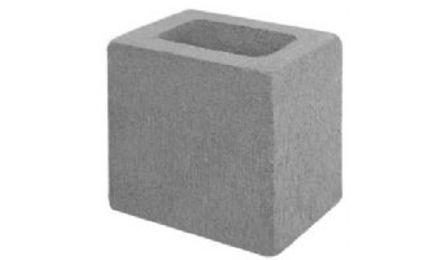 Foto do insumo SINAPI 38589 — MEIO BLOCO DE CONCRETO ESTRUTURAL 14 X 19 X 19 CM, FBK 4,5 MPA (NBR 6136)