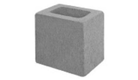 Foto do insumo SINAPI 34774 — MEIO BLOCO DE VEDACAO DE CONCRETO 14 X 19 X 19 CM (CLASSE C - NBR 6136)