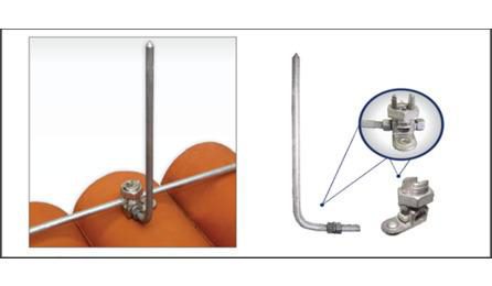 Foto do insumo SINAPI 41414 — MINICAPTORES DE INSERCAO, EM ACO GALVANIZADO A FOGO, H=300 MM X DN=10 MM