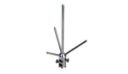 PARA-RAIOS TIPO FRANKLIN 350 MM, EM LATAO CROMADO, DUAS DESCIDAS, PARA PROTECAO DE EDIFICACOES CONTRA DESCARGAS ATMOSFERICAS