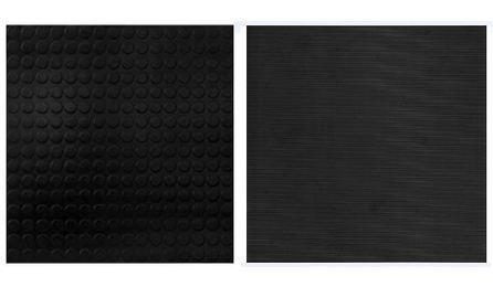 Foto do insumo SINAPI 4796 — PISO DE BORRACHA FRISADO OU PASTILHADO, PRETO, EM PLACAS 50 X 50 CM, E = 7 MM, P