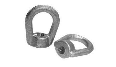 Foto do insumo SINAPI 421 — PORCA OLHAL M 16, EM ACO GALVANIZADO, DIAMETRO = 16 MM