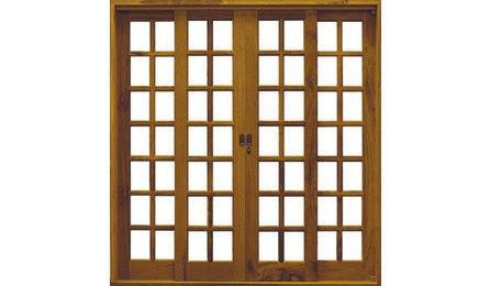 Foto do insumo SINAPI 5028 — PORTA DE MADEIRA-DE-LEI QUADRICULADA PARA VIDRO, DE CORRER (ANGELIM OU EQUIVALEN