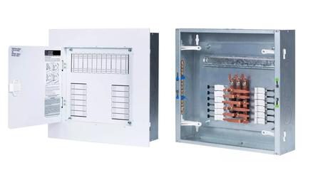 QUADRO DE DISTRIBUICAO COM BARRAMENTO TRIFASICO, DE EMBUTIR, EM CHAPA DE ACO GALVANIZADO, PARA 12 DISJUNTORES DIN, 100 A