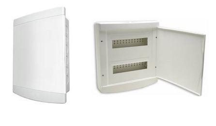 Foto do insumo SINAPI 39796 — QUADRO DE DISTRIBUICAO, SEM BARRAMENTO, EM PVC, DE EMBUTIR, PARA 12 DISJUNTORES 