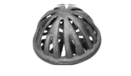 Foto do insumo SINAPI 11709 — RALO FOFO SEMIESFERICO, 150 MM, PARA LAJES/ CALHAS