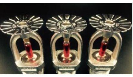 Foto do insumo SINAPI 21040 — SPRINKLER TIPO PENDENTE, BULBO VERMELHO RESPOSTA RAPIDA, 68 GRAUS CELSIUS, ACABA