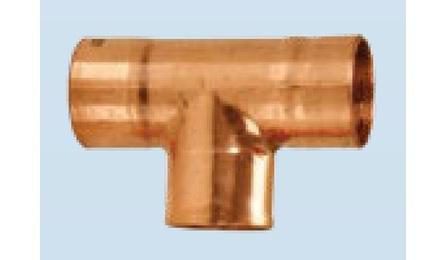 TE DE COBRE SEM ANEL DE SOLDA, BOLSA X BOLSA X BOLSA, 104 MM