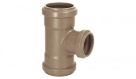 Foto do insumo SINAPI 11493 — TE DE REDUCAO, PVC PBA, BBB, JE, DN 75 X 50 / DE 85 X 60 MM, PARA REDE DE AGUA