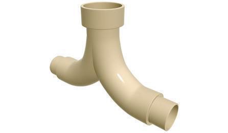 Foto do insumo SINAPI 38019 — TE MISTURADOR, CPVC, SOLDAVEL, 15 MM, PARA AGUA QUENTE