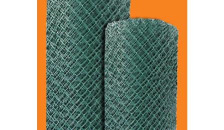 TELA DE ARAME GALVANIZADA REVESTIDA EM PVC, QUADRANGULAR / LOSANGULAR, FIO 2,11 MM (14 BWG), BITOLA FINAL = *2,8* MM, MALHA *8 X 8* CM, H = 2 M