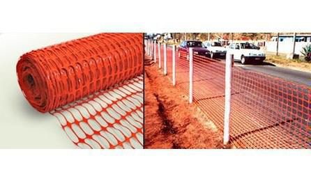 Foto do insumo SINAPI 37524 — TELA PLASTICA LARANJA, TIPO TAPUME PARA SINALIZACAO, MALHA RETANGULAR, ROLO 1.20