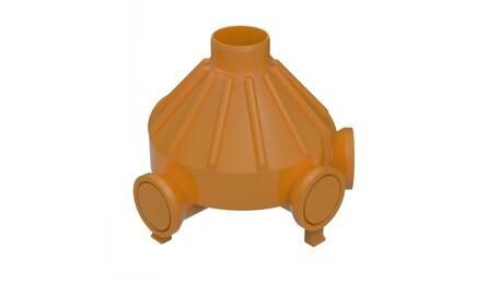 Foto do insumo SINAPI 44326 — TIL RADIAL, PVC, JE, BBB, DN 300 X 200 MM, PARA REDE COLETORA DE ESGOTO (NBR 10.