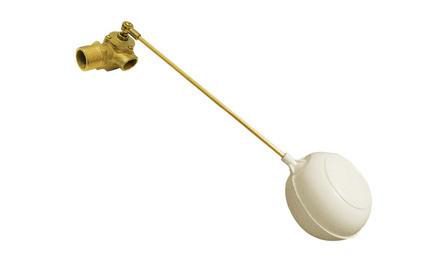 Foto do insumo SINAPI 11824 — TORNEIRA DE BOIA VAZAO TOTAL PARA CAIXA D'AGUA, AGUA FRIA, BITOLA 3/4", COM HAST