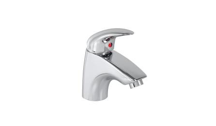 Foto do insumo SINAPI 44045 — TORNEIRA DE MESA PARA LAVATORIO, METALICA CROMADA, COM MISTURADOR MONOCOMANDO, B