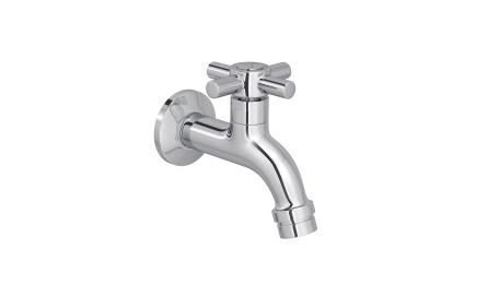 Foto do insumo SINAPI 13984 — TORNEIRA METALICA CROMADA, CANO CURTO, COM AREJADOR, SEM BICO PLASTICO, DE PARED