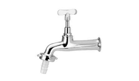 Foto do insumo SINAPI 11762 — TORNEIRA METALICA CROMADA PARA JARDIM / TANQUE, COM BICO PLASTICO, CANO LONGO, D