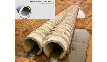 Foto do insumo SINAPI 13159 — TUBO DE CONCRETO SIMPLES PARA ESGOTO SANITARIO, CLASSE ES, COM ENCAIXE PONTA E B