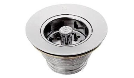 Foto do insumo SINAPI 6157 — VALVULA EM METAL CROMADO PARA PIA AMERICANA 3.1/2 X 1.1/2"